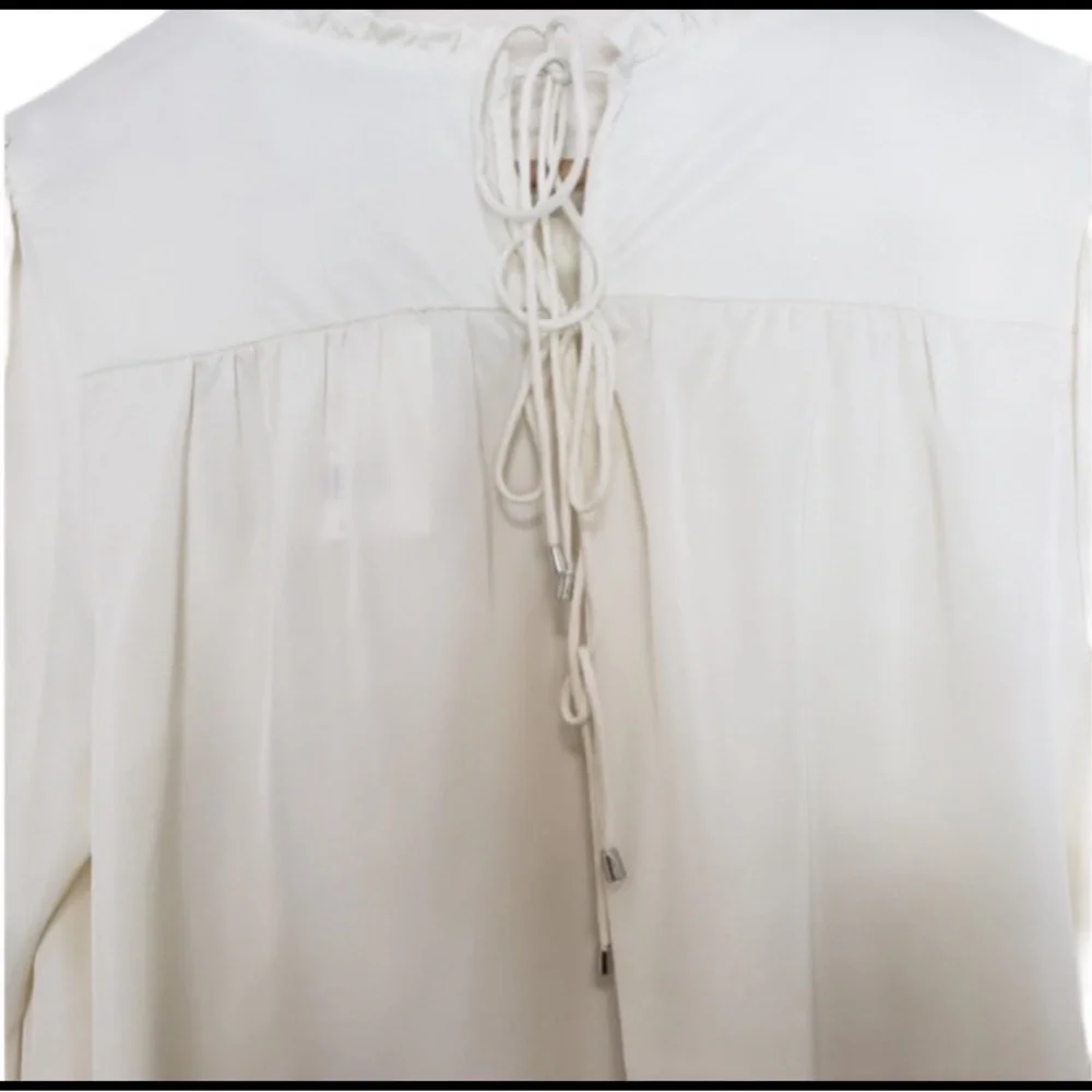 NWT GIBSON LATIMER CREAM/IVORY LONG SLEEVE BLOUSE Sz XL - Picture 7 of 11